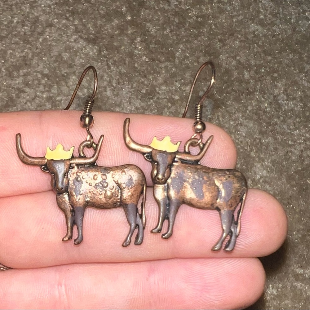 Cow earrings